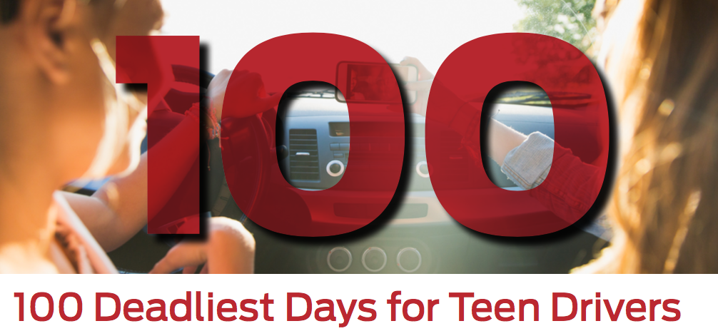 100 deadliest days for teen drivers 